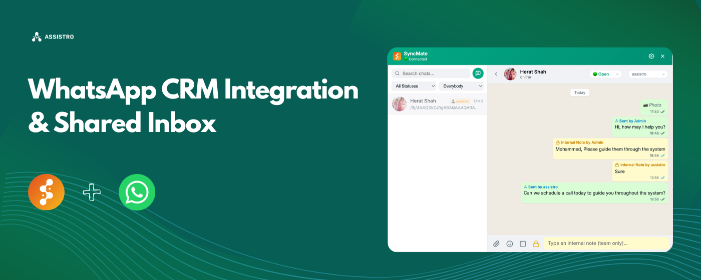 WhatsApp HubSpot Integration made easy.